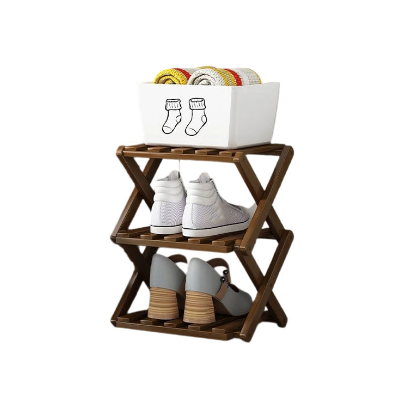 🔥Finché dura lo stock, 50% di sconto! 🎉 Scaffale portascarpe in bambù resistente e pieghevole 🌿