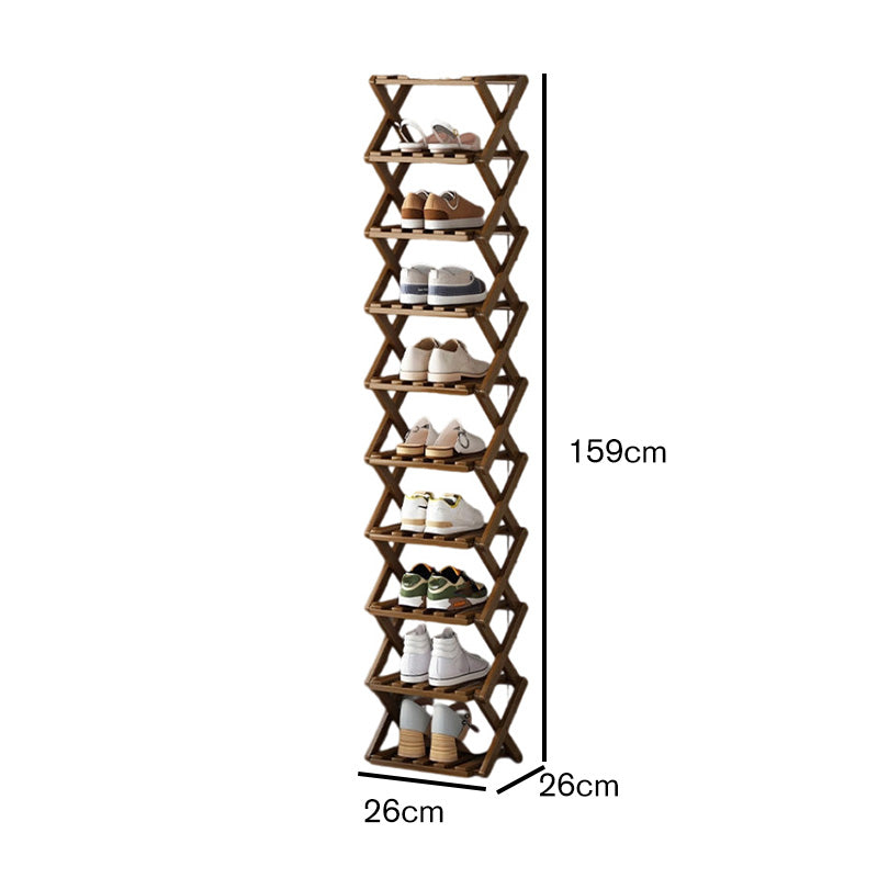 🔥Finché dura lo stock, 50% di sconto! 🎉 Scaffale portascarpe in bambù resistente e pieghevole 🌿