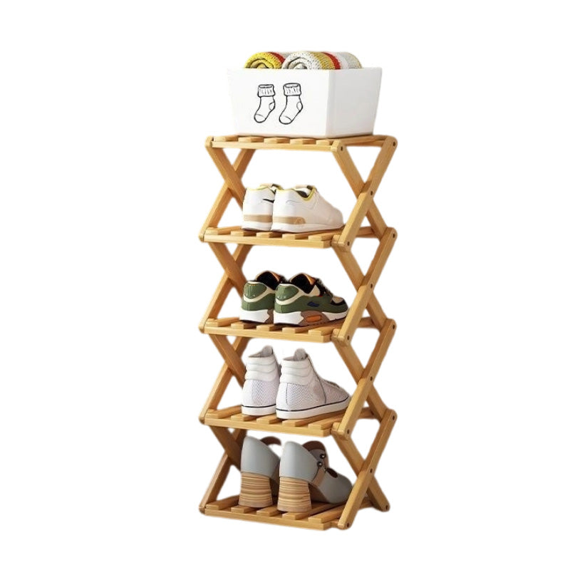 🔥Finché dura lo stock, 50% di sconto! 🎉 Scaffale portascarpe in bambù resistente e pieghevole 🌿
