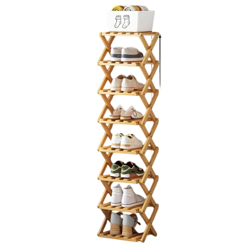🔥Finché dura lo stock, 50% di sconto! 🎉 Scaffale portascarpe in bambù resistente e pieghevole 🌿