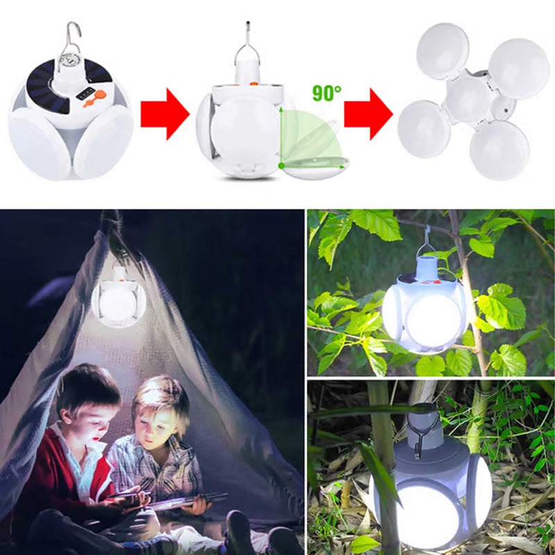 ☀️⚡60% DI SCONTO! 🔋🔥Lampada solare multifunzionale e pieghevole a forma di pallone da calcio