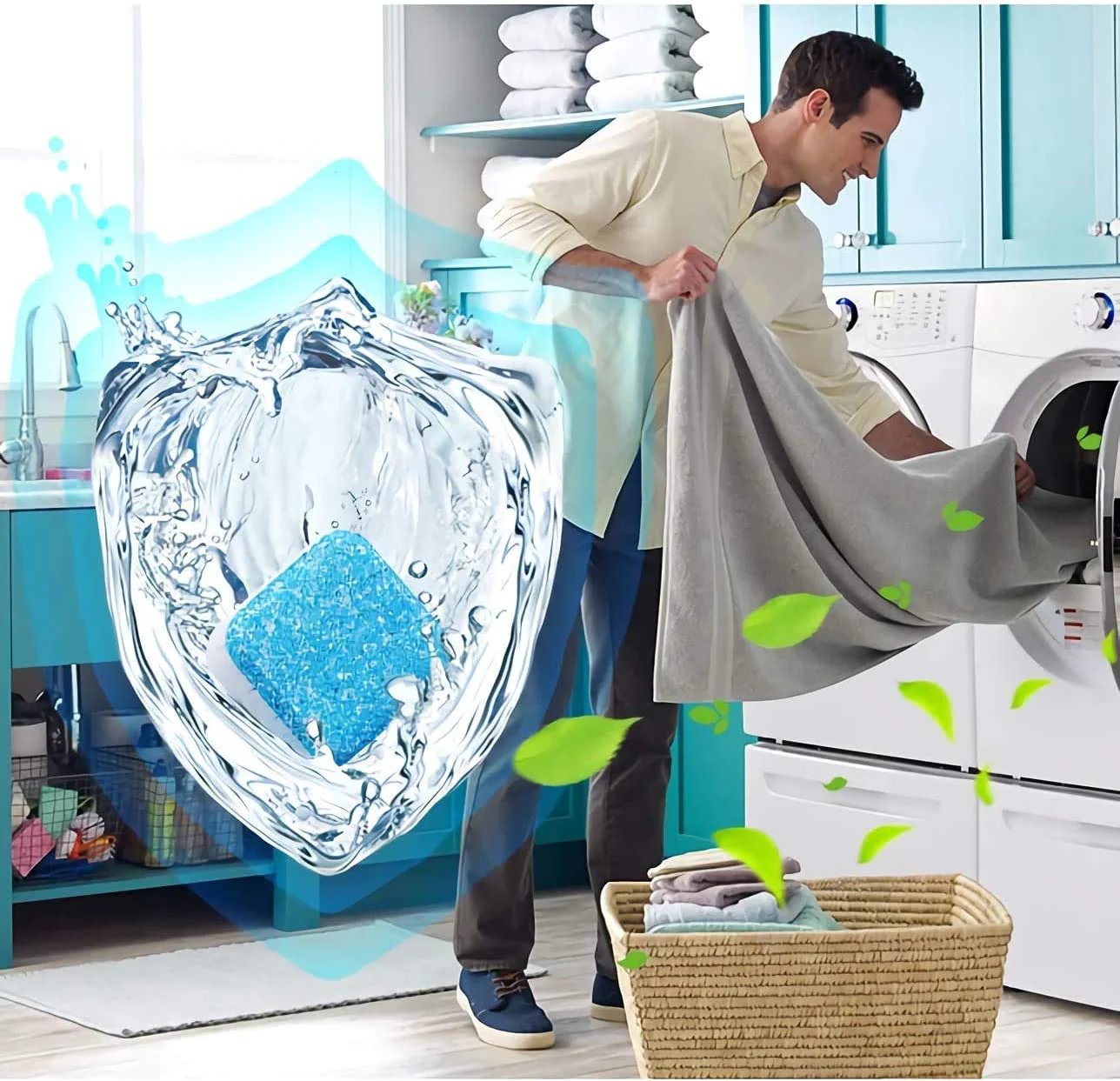🧼 SCONTO DEL 60%! 💦 Pastiglie per la pulizia profonda della lavatrice: eliminano il 99% dei batteri, rimuovono gli odori e prevengono la muffa 🧽