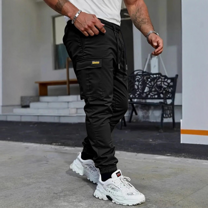 👖50% DI SCONTO🏃 Pantaloni da lavoro in felpa | Cintura con coulisse · Poliestere resistente · Gamba affusolata · Tasche multiple