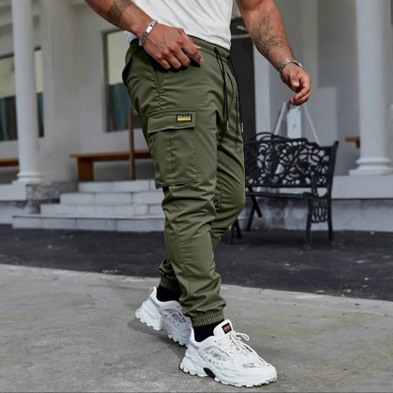 👖50% DI SCONTO🏃 Pantaloni da lavoro in felpa | Cintura con coulisse · Poliestere resistente · Gamba affusolata · Tasche multiple