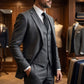 👔 ORA CON IL 60% DI SCONTO! 🕴️ Completo da uomo slim fit 3 pezzi: vestibilità su misura, tessuto di alta qualità e perfetto per le occasioni formali 🤵