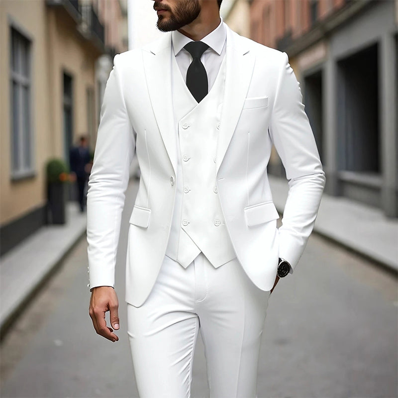 👔 ORA CON IL 60% DI SCONTO! 🕴️ Completo da uomo slim fit 3 pezzi: vestibilità su misura, tessuto di alta qualità e perfetto per le occasioni formali 🤵