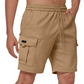 👖 ORA 60% DI SCONTO🔥 Pantaloncini cargo casual da uomo con elastico in vita