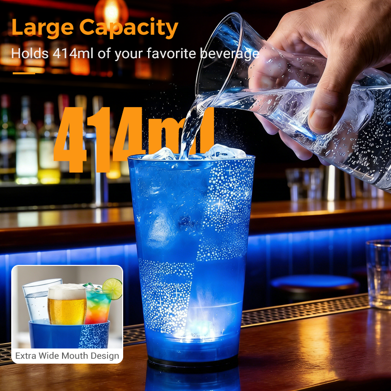 🔈🔈SCONTO DEL 60%🥤Tazza luminosa a LED attivata dall'acqua con cannuccia - Per feste, bar ed eventi✨