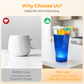 🔈🔈SCONTO DEL 60%🥤Tazza luminosa a LED attivata dall'acqua con cannuccia - Per feste, bar ed eventi✨
