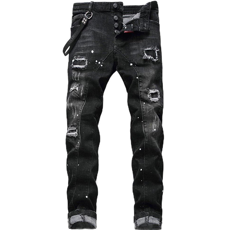 🔈🔈NUOVI PRODOTTI PIÙ VENDUTI - SCONTO DEL 60%👖Jeans strappati slim fit da uomo