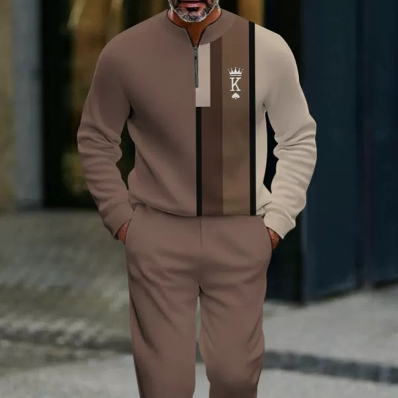 🔈🔈SCONTO DEL 60%🔥Set pullover e pantaloni con stampa grafica da uomo
