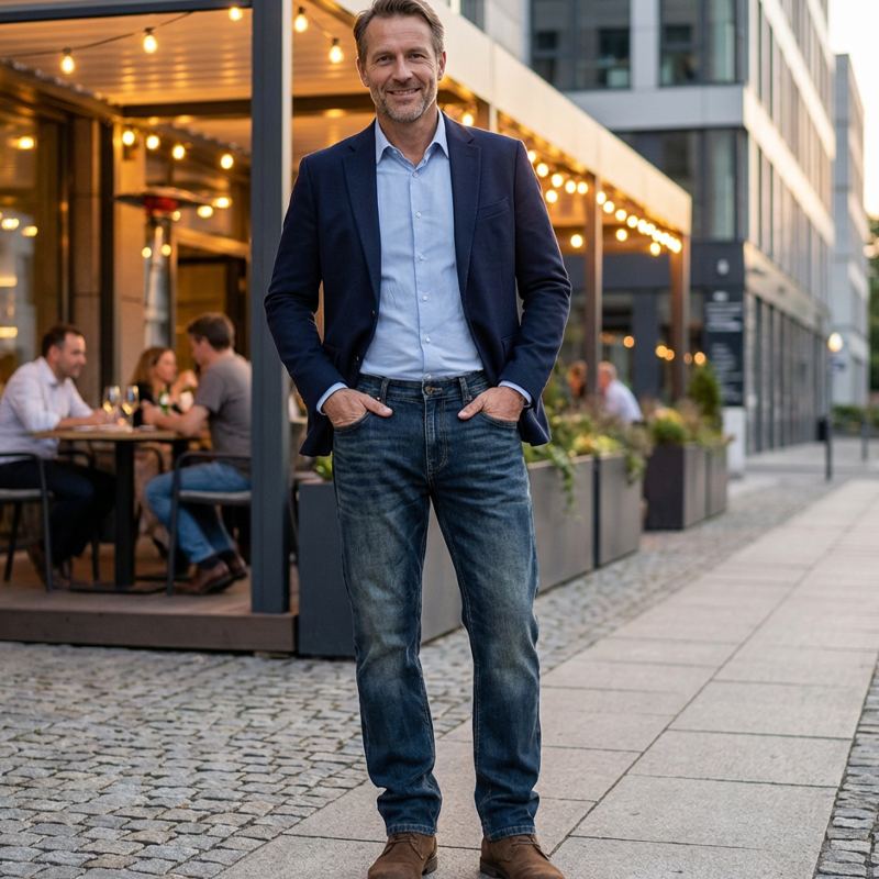 👖NUOVO ARRIVO - SCONTO DEL 60%🔥🥳OLTRE 50.000 VENDUTI!💥Jeans elasticizzati a gamba dritta da uomo