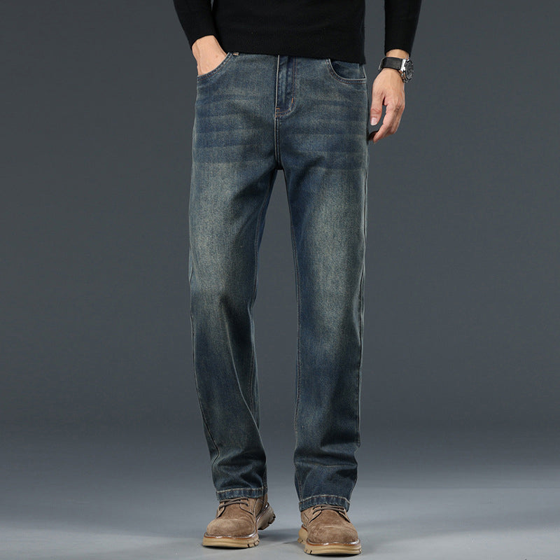 👖NUOVO ARRIVO - SCONTO DEL 60%🔥🥳OLTRE 50.000 VENDUTI!💥Jeans elasticizzati a gamba dritta da uomo