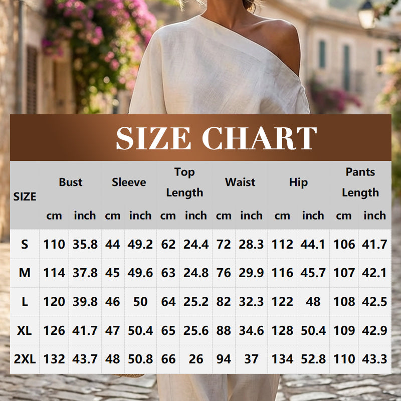 🎁NUOVO ARRIVO SCONTO DEL 60%💥Completo da donna composto da top asimmetrico monospalla e pantaloni