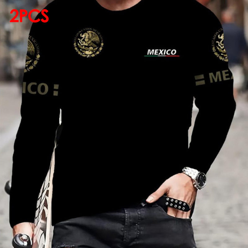 🔈🔈NUOVO ARRIVO 2026 - SCONTO DEL 60%🔥👔T-shirt girocollo a maniche lunghe da uomo