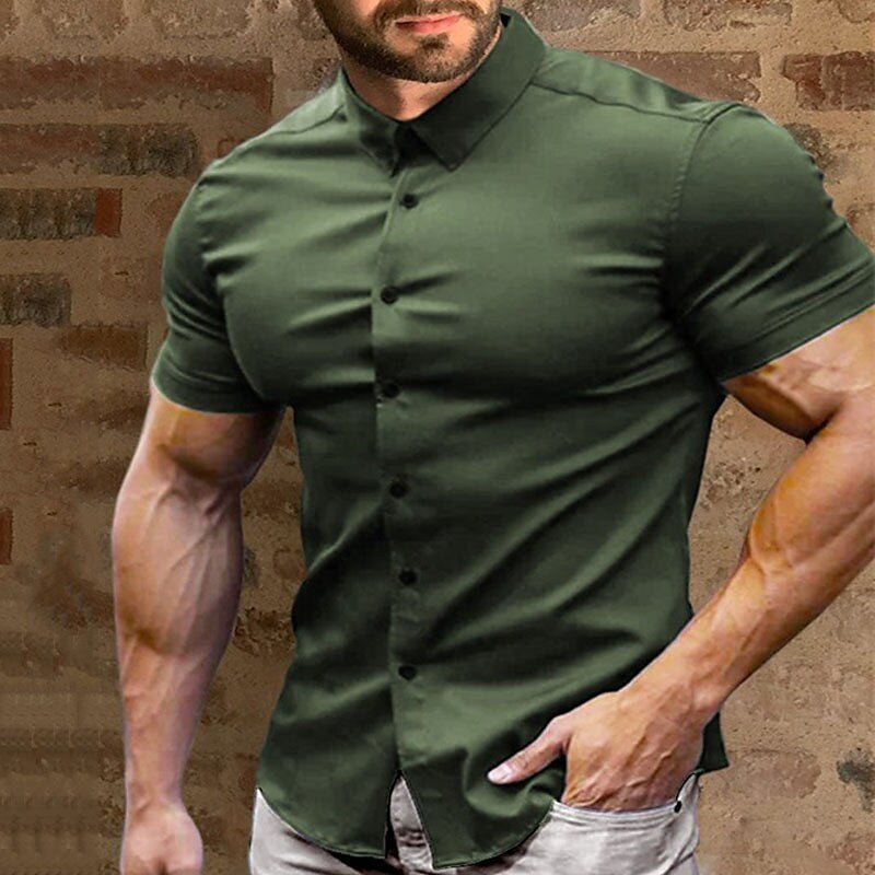 👔⚡SCONTO DEL 60%! | Camicie da uomo no stiro: senza stiratura, senza pieghe e comode tutto il giorno!