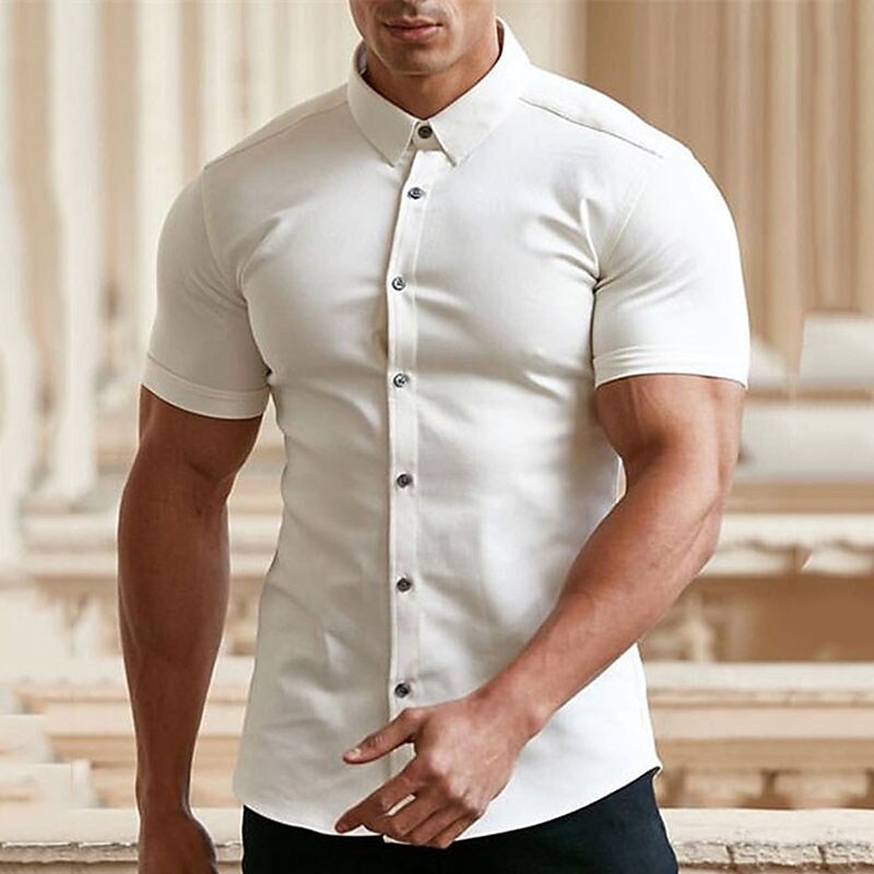 👔⚡SCONTO DEL 60%! | Camicie da uomo no stiro: senza stiratura, senza pieghe e comode tutto il giorno!