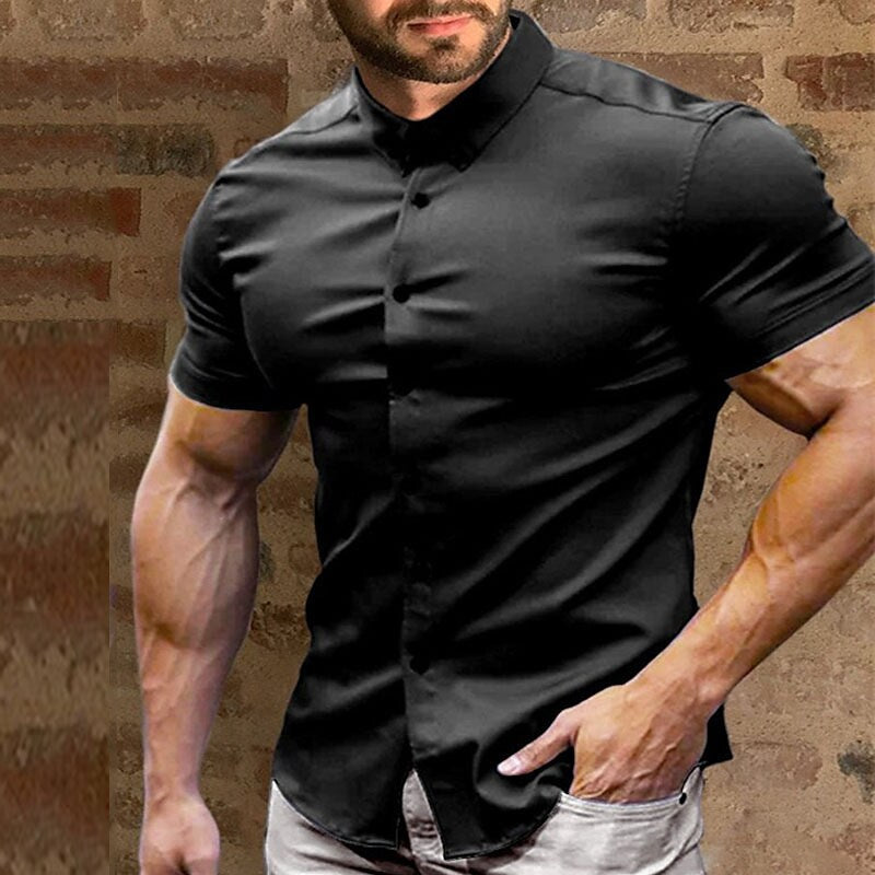 👔⚡SCONTO DEL 60%! | Camicie da uomo no stiro: senza stiratura, senza pieghe e comode tutto il giorno!