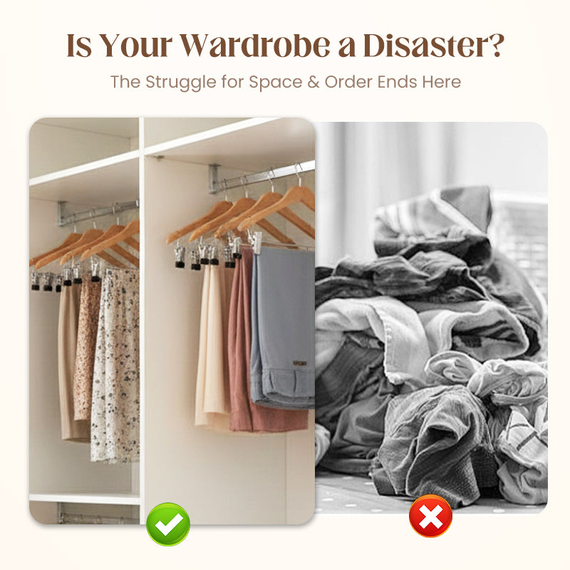 🔈🔈GRANDE SALDI 2026 - SCONTO DEL 60%🧺📎Organizzatore per guardaroba girevole a 360° con più ganci