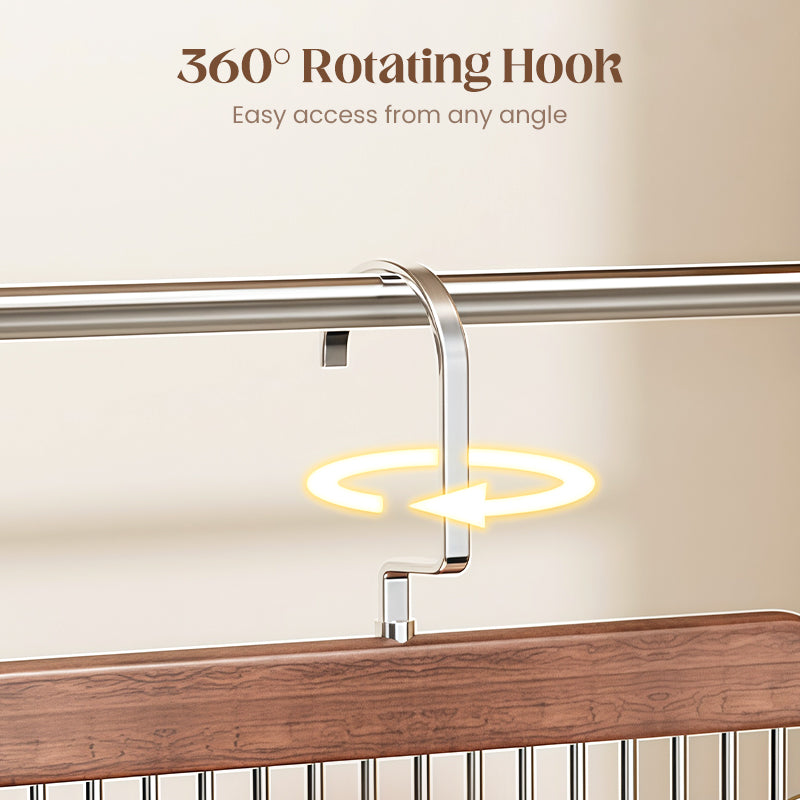 🔈🔈GRANDE SALDI 2026 - SCONTO DEL 60%🧺📎Organizzatore per guardaroba girevole a 360° con più ganci