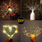 🎆SCONTO DEL 60%! 💡 Luci a LED con filo di rame a forma di fuochi d'artificio - Filo di rame flessibile, luce calda e illuminazione decorativa per feste ✨