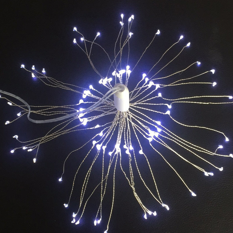 🎆SCONTO DEL 60%! 💡 Luci a LED con filo di rame a forma di fuochi d'artificio - Filo di rame flessibile, luce calda e illuminazione decorativa per feste ✨