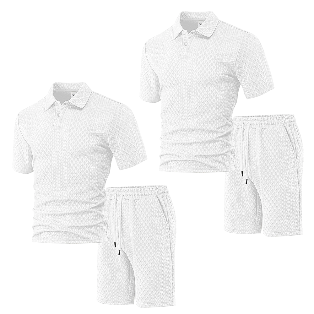👕Completo da uomo con stampa a rombi✨Facile da abbinare, vestibilità casual e ampia, colletto versatile, un unico capo è tutto ciò di cui hai bisogno per casa o per uscire🛋️