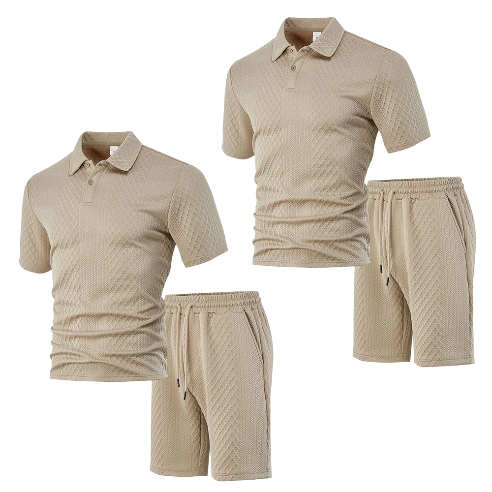 👕Completo da uomo con stampa a rombi✨Facile da abbinare, vestibilità casual e ampia, colletto versatile, un unico capo è tutto ciò di cui hai bisogno per casa o per uscire🛋️