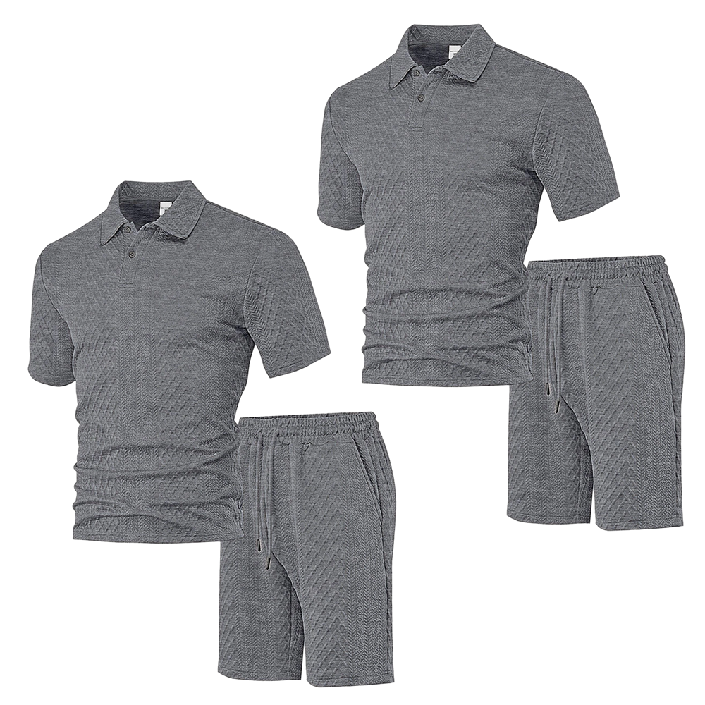 👕Completo da uomo con stampa a rombi✨Facile da abbinare, vestibilità casual e ampia, colletto versatile, un unico capo è tutto ciò di cui hai bisogno per casa o per uscire🛋️