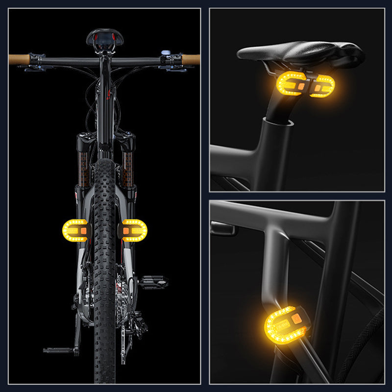 🚴 ORA SCONTO DEL 60%! 🔦 Luce posteriore per bicicletta con telecomando wireless e sensore di frenata automatico, oltre 30 modalità di illuminazione e ricaricabile tramite USB ⚡