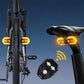 🚴 ORA SCONTO DEL 60%! 🔦 Luce posteriore per bicicletta con telecomando wireless e sensore di frenata automatico, oltre 30 modalità di illuminazione e ricaricabile tramite USB ⚡