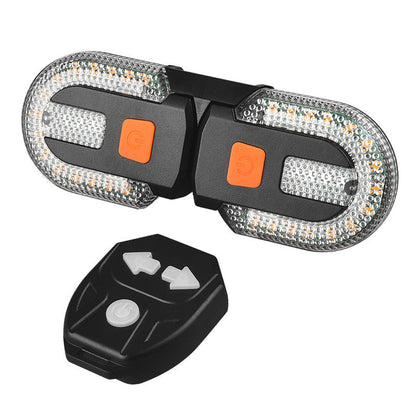 🚴 ORA SCONTO DEL 60%! 🔦 Luce posteriore per bicicletta con telecomando wireless e sensore di frenata automatico, oltre 30 modalità di illuminazione e ricaricabile tramite USB ⚡