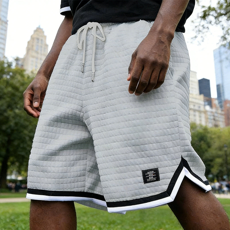 🔈🔈NUOVI ARRIVI 2026 - BEST SELLER🔥🩳Pantaloncini sportivi con coulisse in vita e orlo a righe