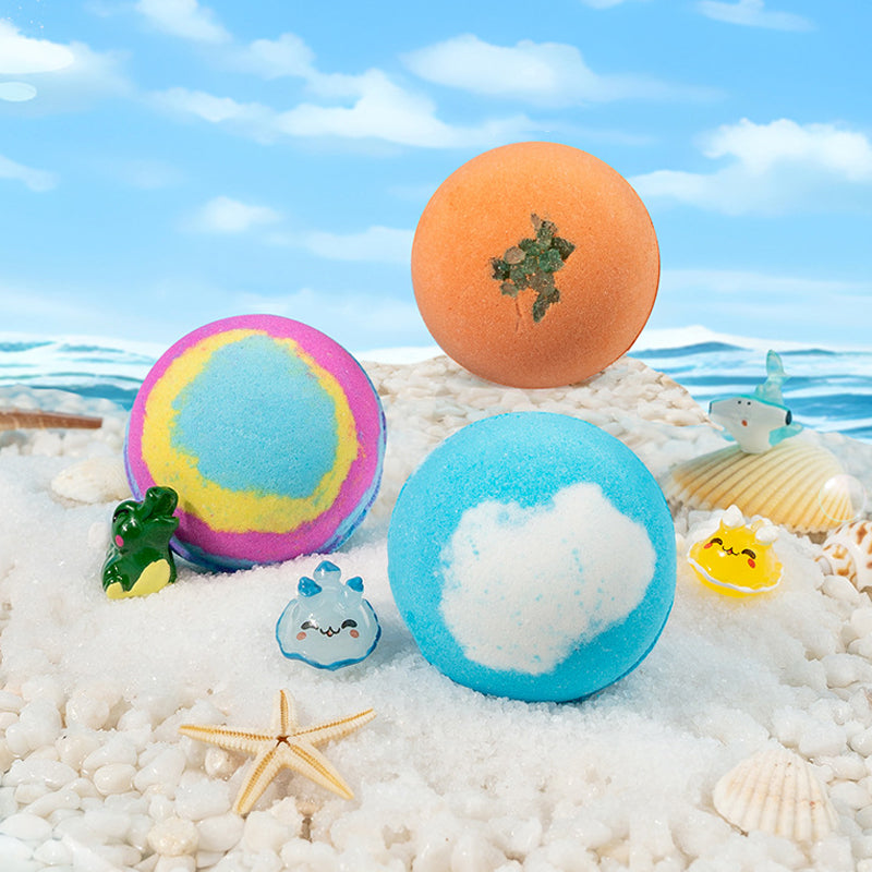 🛁 SCONTO DEL 60% | 🌊 Bombe da bagno a tema oceano | 60 g*12 pezzi, idea regalo divertente e per un bagno schiumoso ✨