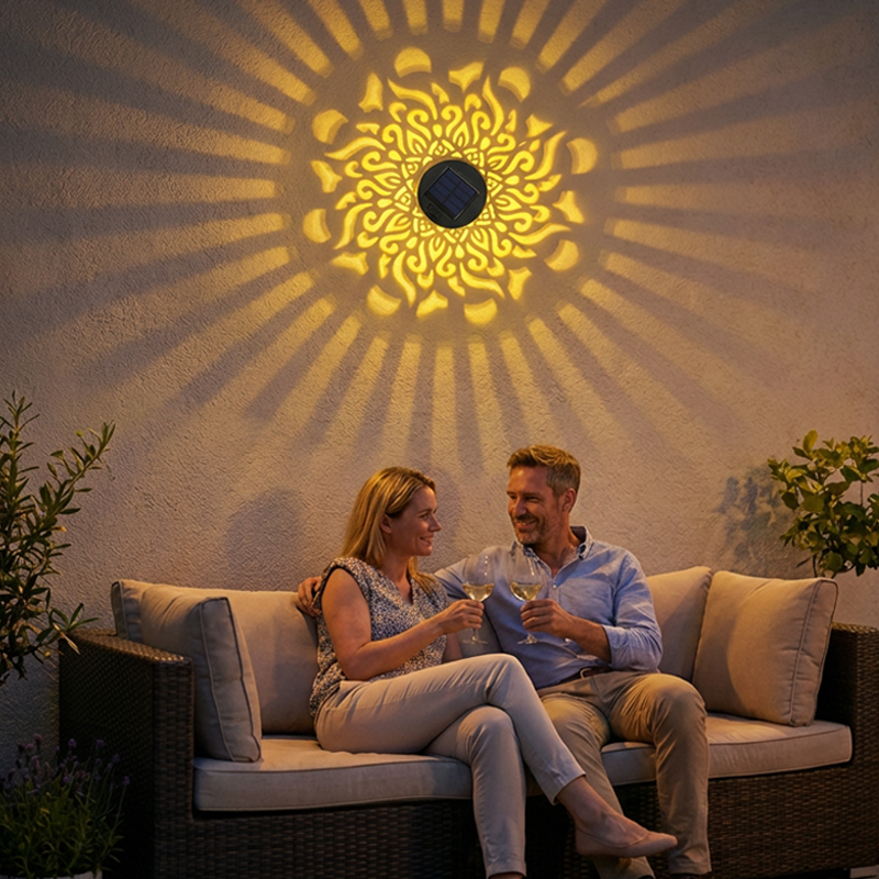 ☀️NUOVI ARRIVI 2026 - SCONTO DEL 60%☀️Luce proiettore Mandala a energia solare
