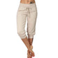 👖SCONTO DEL 60%! 🔥Pantaloni della tuta corti con coulisse in vita – Morbido poliestere, lunghezza capri e tasche laterali (6 colori, taglie dalla S alla 3XL) 👖🌸