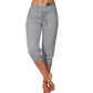 👖SCONTO DEL 60%! 🔥Pantaloni della tuta corti con coulisse in vita – Morbido poliestere, lunghezza capri e tasche laterali (6 colori, taglie dalla S alla 3XL) 👖🌸