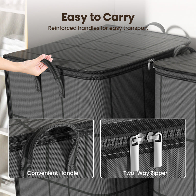 🧺SCONTO DEL 60% ORA!🛏️ Copripiumino e contenitore per biancheria da letto - Grande capacità, tessuto non tessuto resistente e design pieghevole 🌿