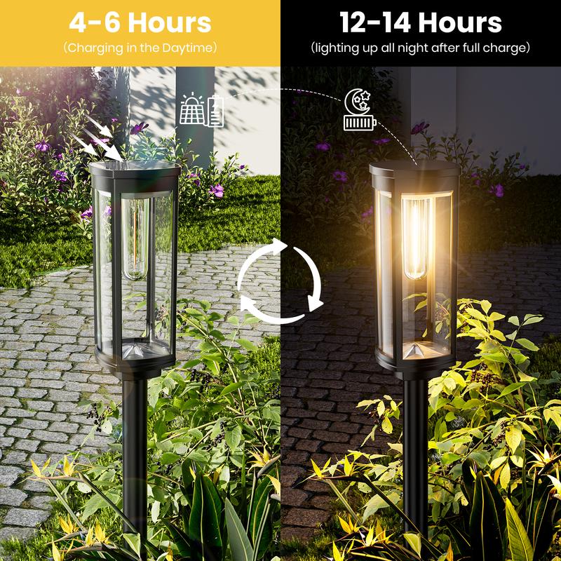 🔥OFFERTA IMPERDIBILE 2026🔥Illuminazione da giardino a energia solare – Design retrò, 12-14 ore di illuminazione e impermeabile IP65