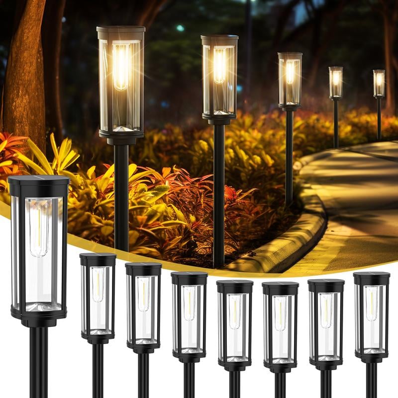 🔥OFFERTA IMPERDIBILE 2026🔥Illuminazione da giardino a energia solare – Design retrò, 12-14 ore di illuminazione e impermeabile IP65