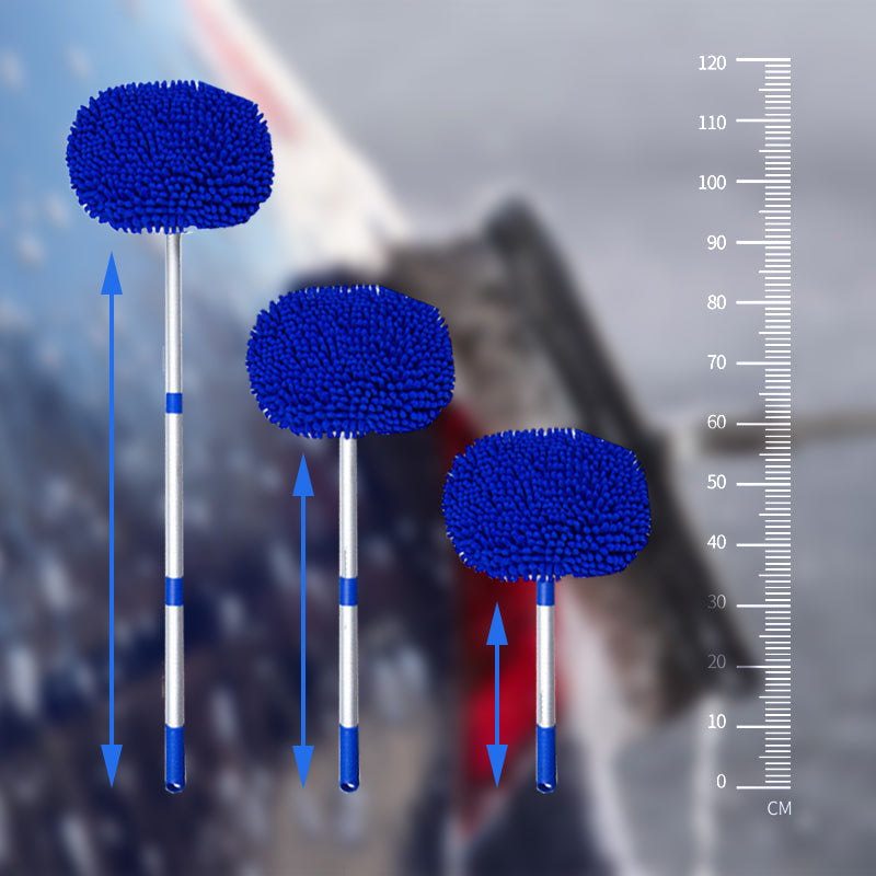 🚗SCONTO DEL 60% ORA! 🧽 Mocio per autolavaggio telescopico in alluminio resistente con manico lungo – Microfibra morbida, antigraffio e lunghezza regolabile ✨
