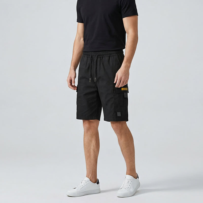 🔥SALDI ESTIVI 2026🔥 Pantaloncini cargo casual da uomo con coulisse in vita