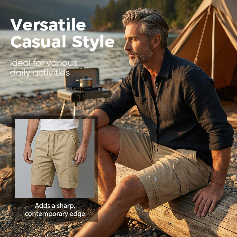 🥳OFFERTA IMPERDIBILE 2026🩳SCONTO DEL 60%! Pantaloncini cargo leggeri – Tessuto traspirante, lunghezza al ginocchio. Tasche sicure per telefono e chiavi. Comodi per tutto il giorno. ✅☀️