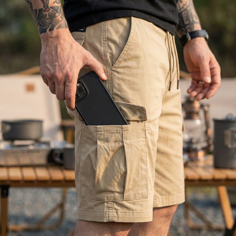🥳OFFERTA IMPERDIBILE 2026🩳SCONTO DEL 60%! Pantaloncini cargo leggeri – Tessuto traspirante, lunghezza al ginocchio. Tasche sicure per telefono e chiavi. Comodi per tutto il giorno. ✅☀️