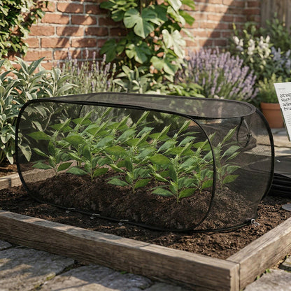 🌱SCONTO DEL 60% ORA! ✨ Copertura a rete pieghevole per piante – Protegge le piante, design traspirante e facile da montare 🌿