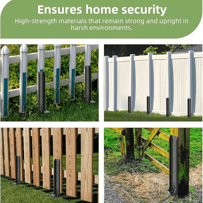 Ancoraggi a terra per pali da recinzione (a profilo H) 🔩 | Nessuno scavo richiesto | Installazione con un solo martello | Resistenti a ruggine e corrosione | Uso versatile per recinzioni, cassette postali e gazebo 🏡