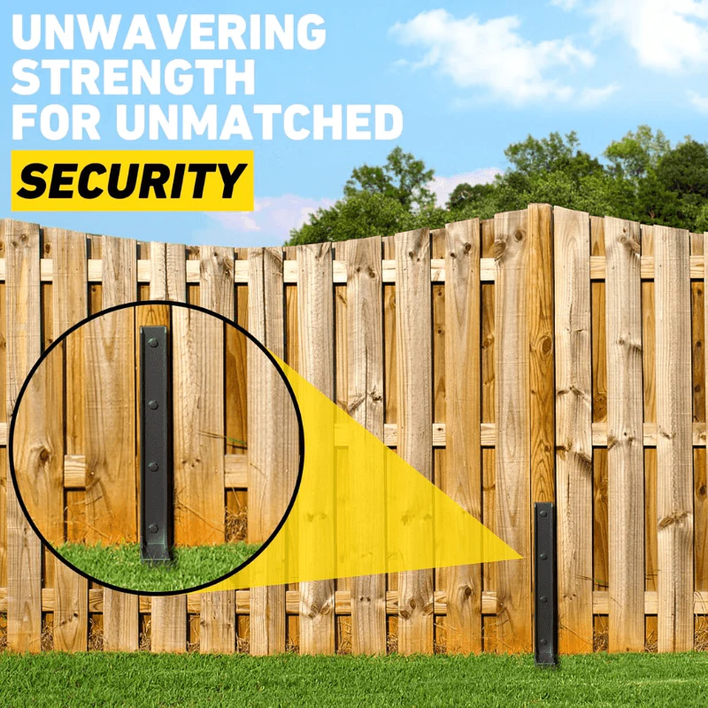 Ancoraggi a terra per pali da recinzione (a profilo H) 🔩 | Nessuno scavo richiesto | Installazione con un solo martello | Resistenti a ruggine e corrosione | Uso versatile per recinzioni, cassette postali e gazebo 🏡