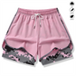🏃‍SCONTO DEL 60% SUI PANTALONCINI SPORTIVI 2 IN 1! 🔥 Tessuto traspirante, fodera mimetica e tasche per donna🏃‍♀️✨