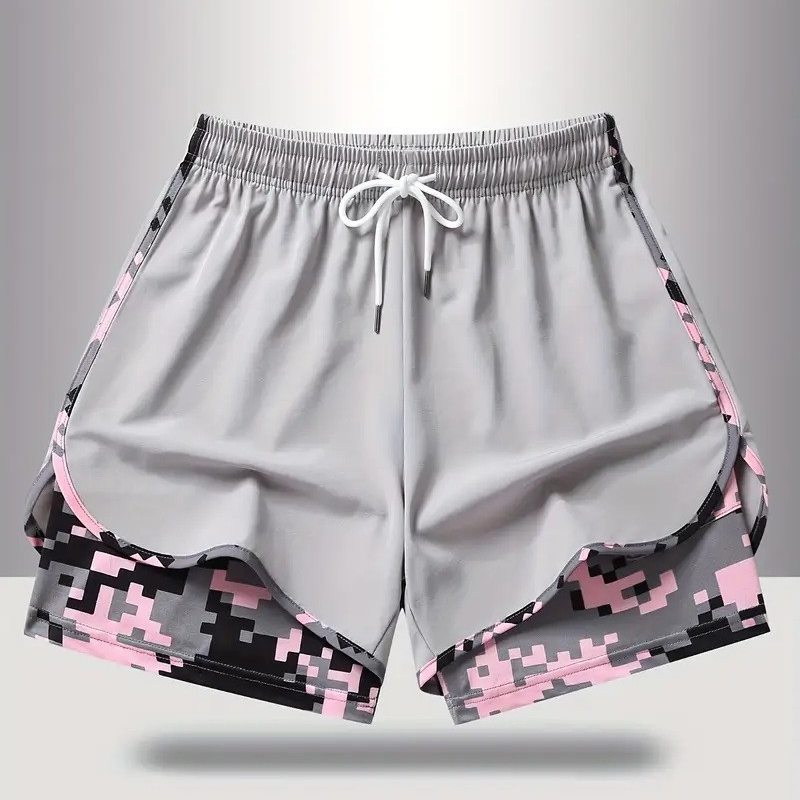 🏃‍SCONTO DEL 60% SUI PANTALONCINI SPORTIVI 2 IN 1! 🔥 Tessuto traspirante, fodera mimetica e tasche per donna🏃‍♀️✨