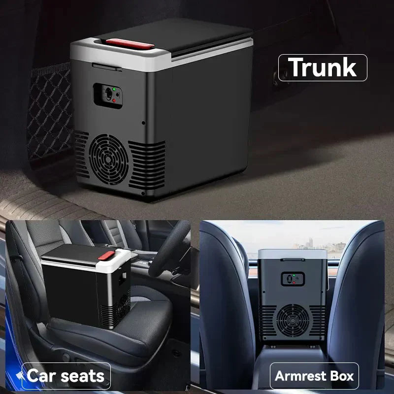 Riscaldatore/refrigerante portatile per auto 🧊 Differenza di temperatura di 20℃, potente raffreddamento/riscaldamento ♨️ Può contenere 6 bottiglie d'acqua + snack 🍎 Funzionamento silenzioso a soli 45 decibel 🔇 Indispensabile per l'uso all'aperto ⛺